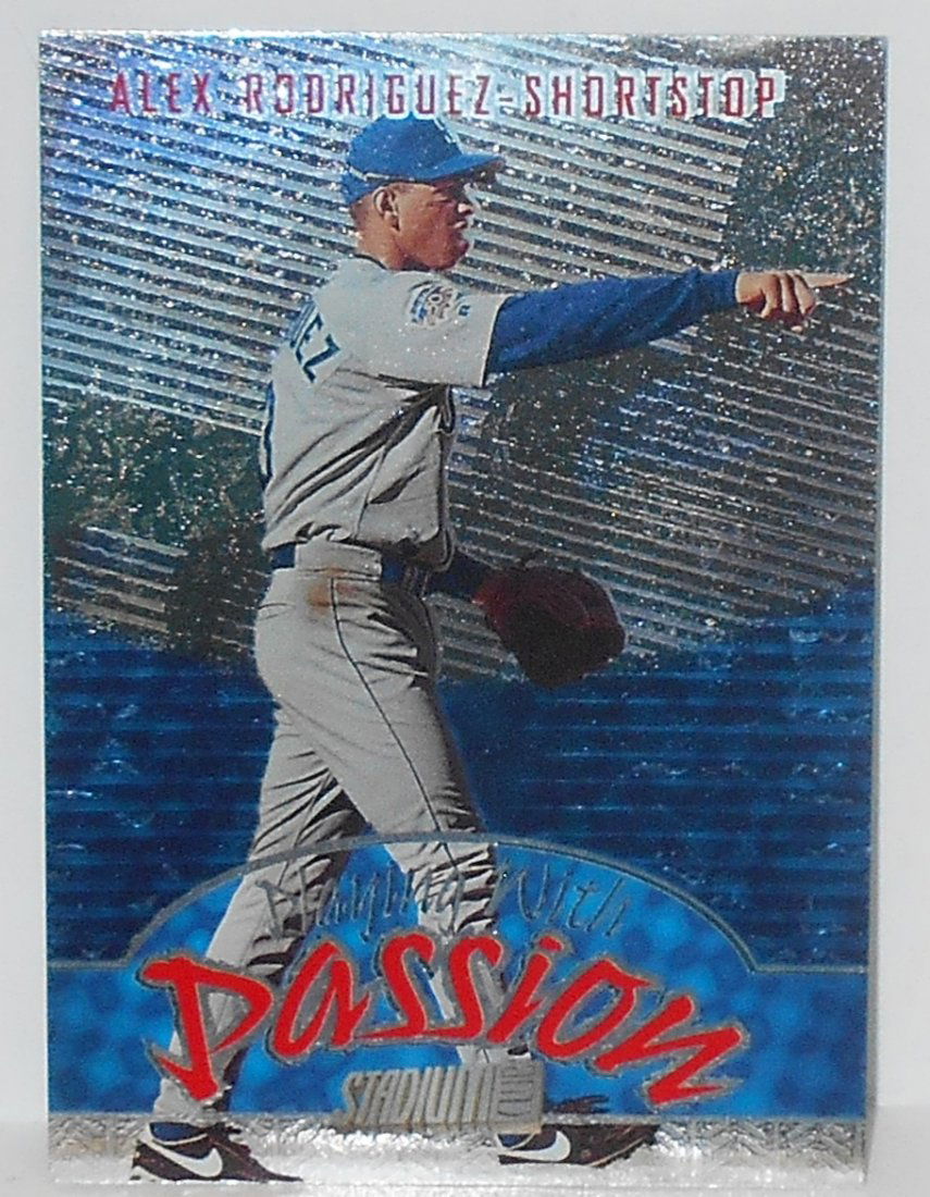 1998 Stadium Club Alex Rodriguez: #P7, Playing with Passion, see photos.