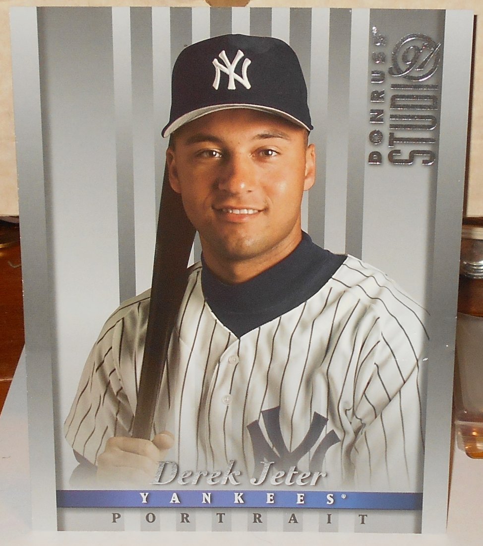1997 Studio Portraits Derek Jeter: #10, 8 X 10 size card, see photos.