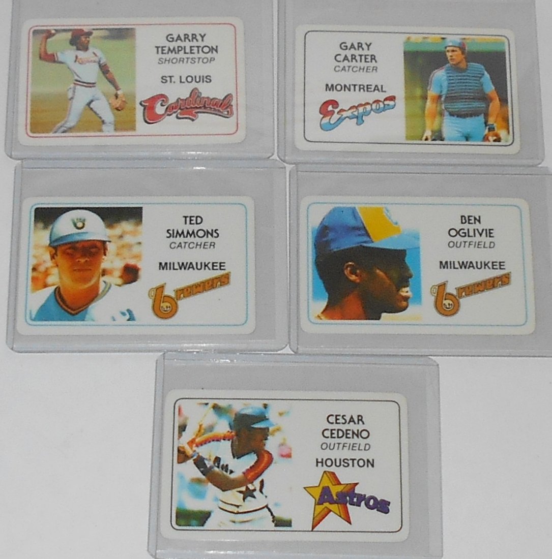 1981 Super Star Credit Cards: Perma-Grraphics, 5 card lot, see photos.
