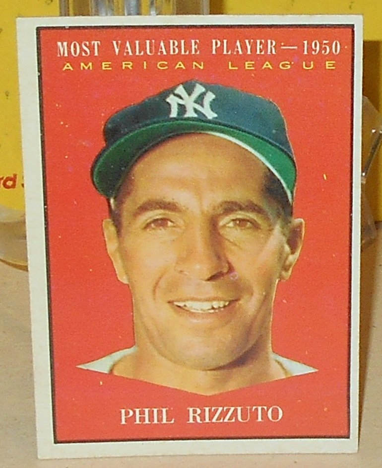 1961 Topps Phil Rizzuto: #471, Most Valuable Player, see photos.