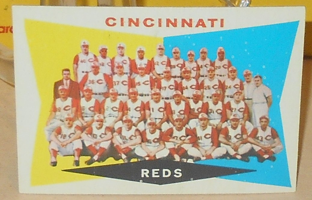 1960 Topps Cincinnati Reds: #18, Check list 2nd series, see photos.