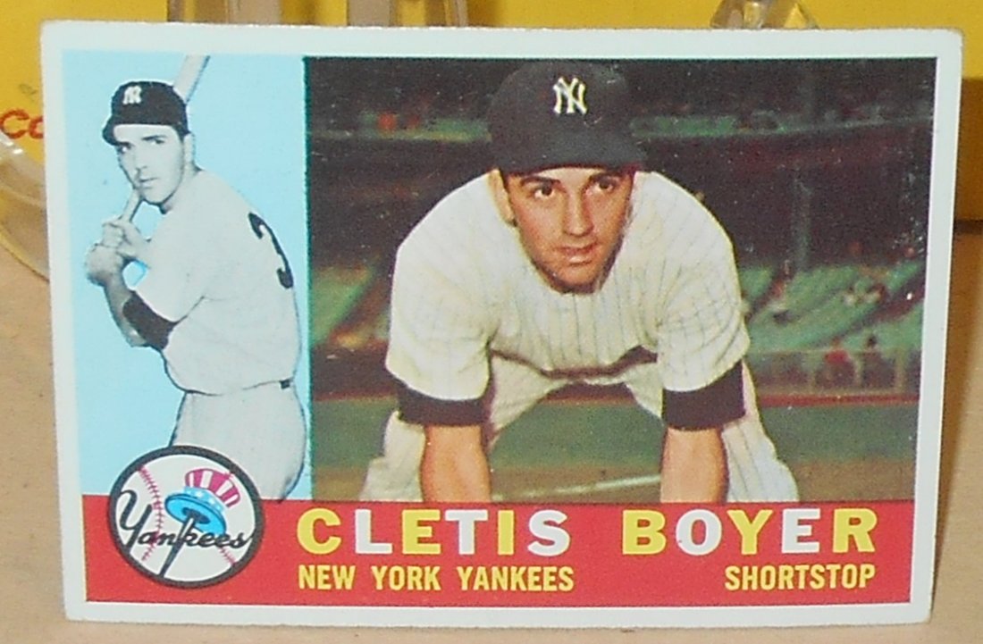 1960 Topps Cletis Boyer: #109, see photos.
