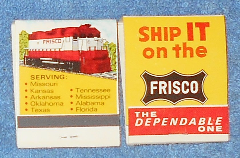 Matchbook Lot: Railroad, Frisco, has map inside, see photos.