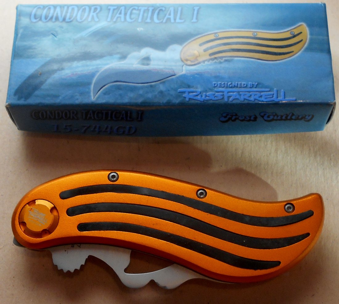 Condor Tactical I Knife: Frost Cutlery, pocket knife with clip, see photos.