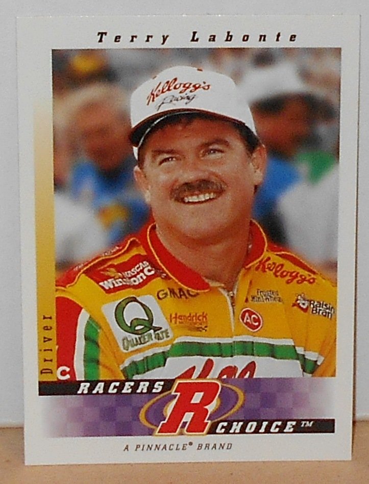 1997 Racers Choice Terry Labonta: Promo card, NASCAR driver Kellogg's car, see photos.