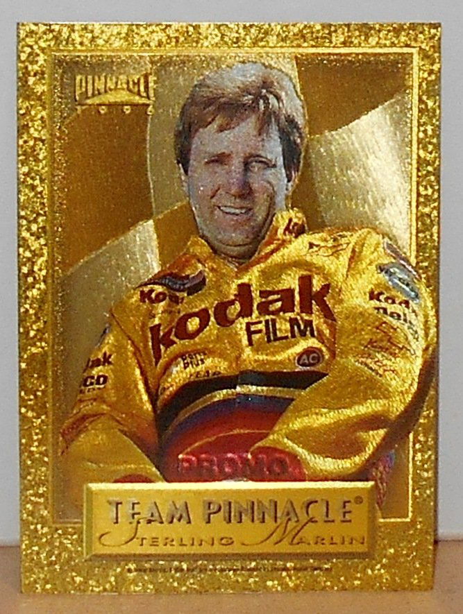 1996 Team Pinnacle: Promo card, Sterling Martin-Tony Glover, see photos.