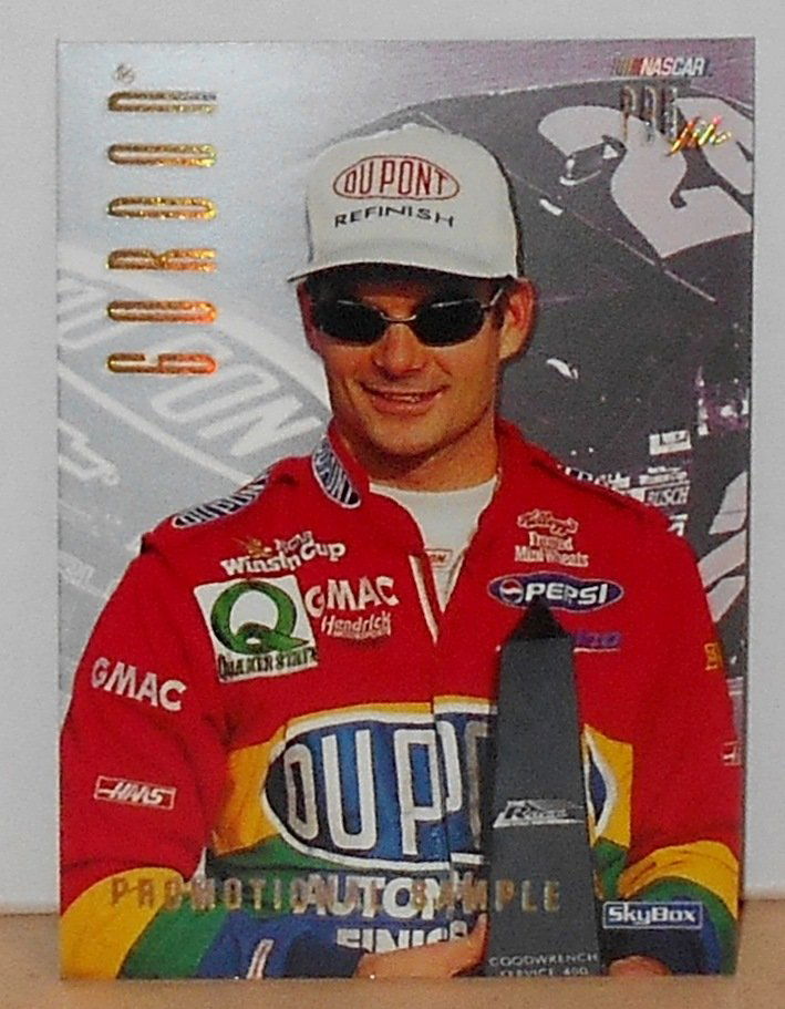 1997 Fleer Pro File Racing Cards: Sample card, Jeff Gordon, see photos.