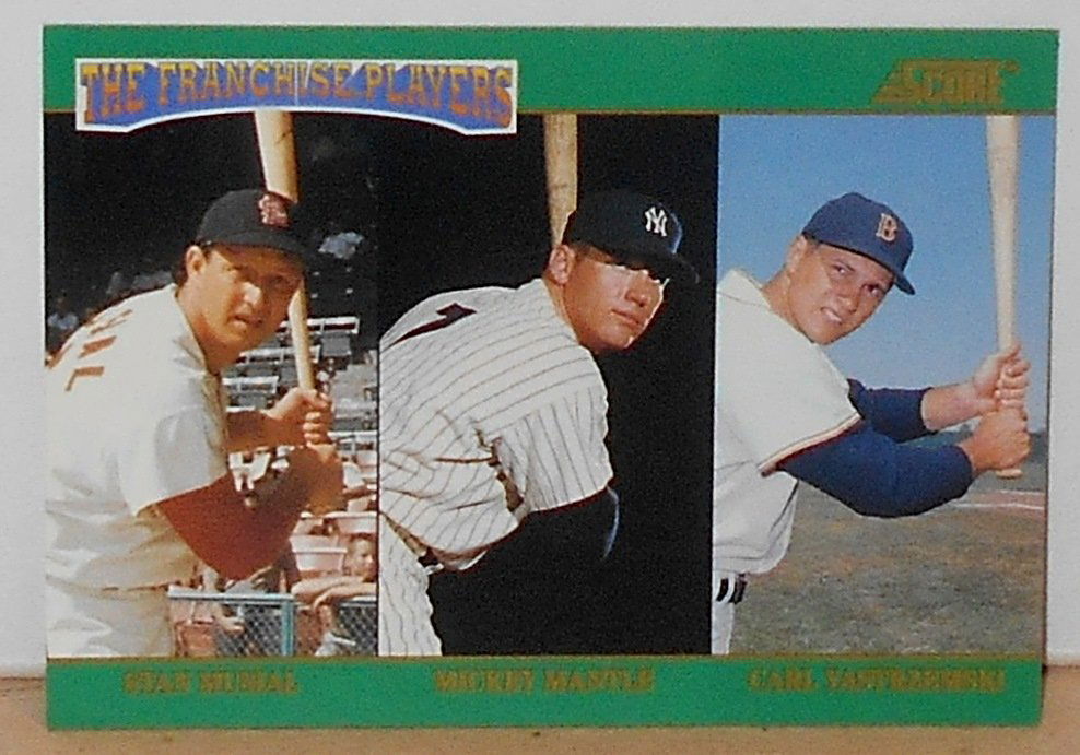 1992 Score Musial-Mantle-Yastrzemski: The Franchise Players, 4 of 4, see photos.