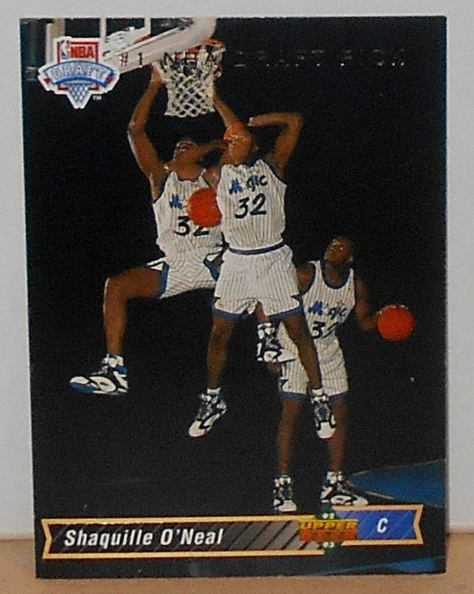 1993 Upper Deck Shaquille O'Neal: #1, #1 NBA Draft Pick, see photos.