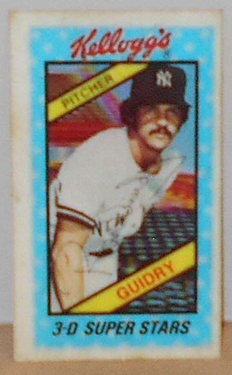 1980 Kellogg's Ron Guidry: #4, see photos.