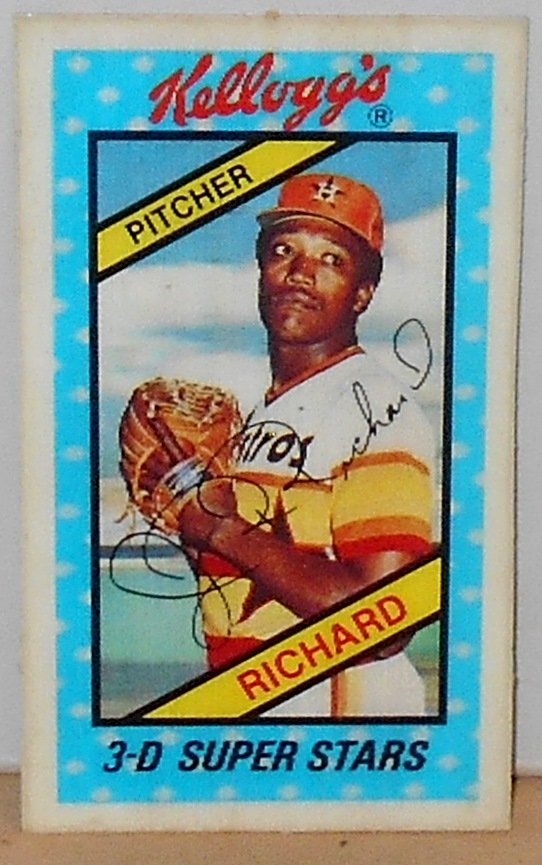 1980 Kellogg's J.R. Richard: #58, see photos.
