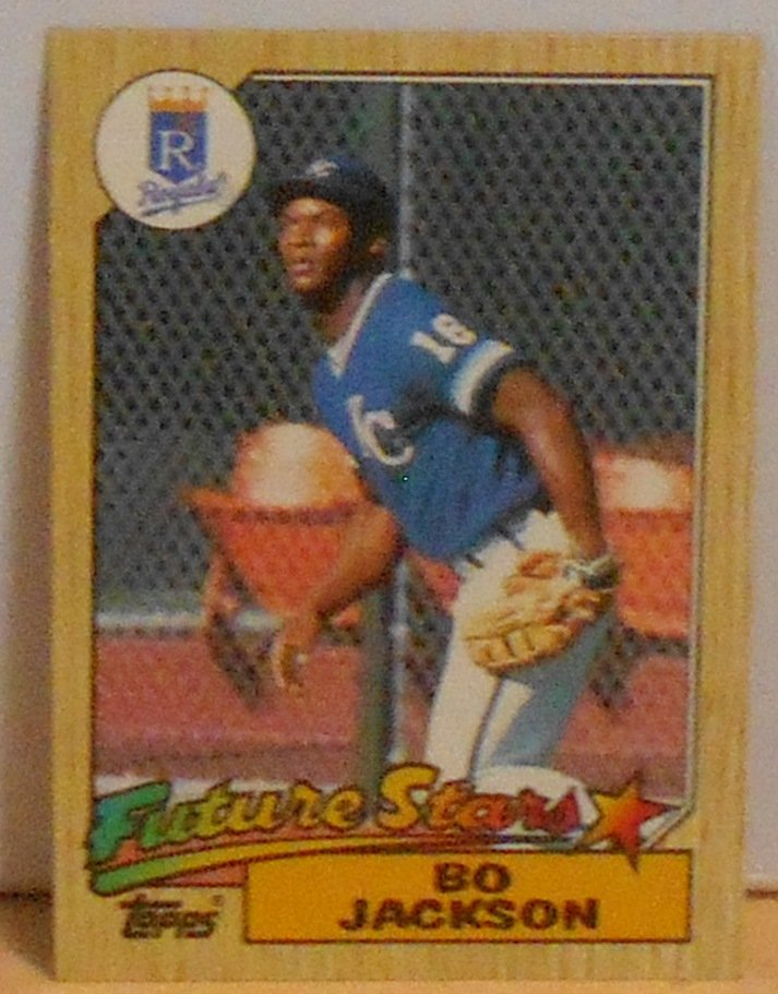 1987 Topps Bo Jackson: #170, Future Stars, see photos.