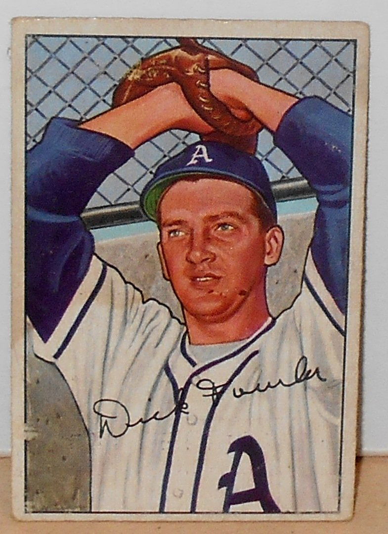 1952 Bowman Dick Fowler: #190, see photos.