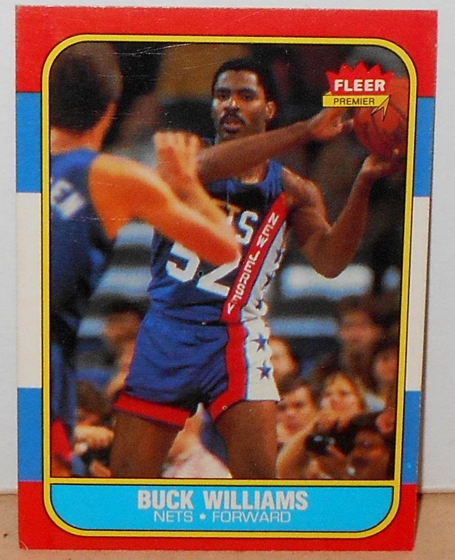 1986 Fleer Buck Williams: #123, see photos.