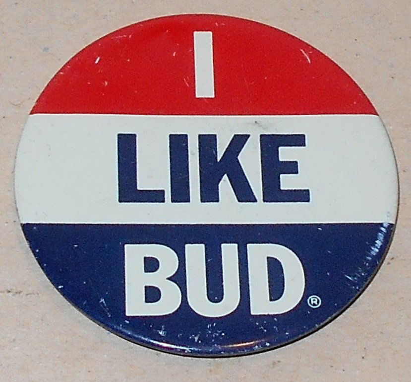 I Like Bud Pin: Vintage pin, see photos.