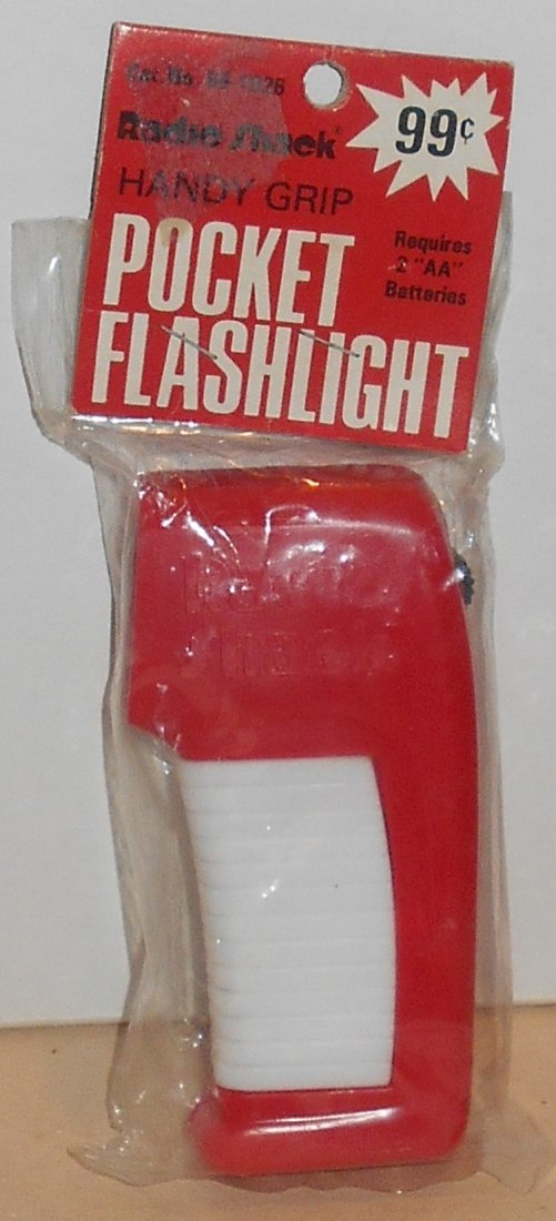 Pocket Flashlight: Still in package, Radio Shack, see photos.