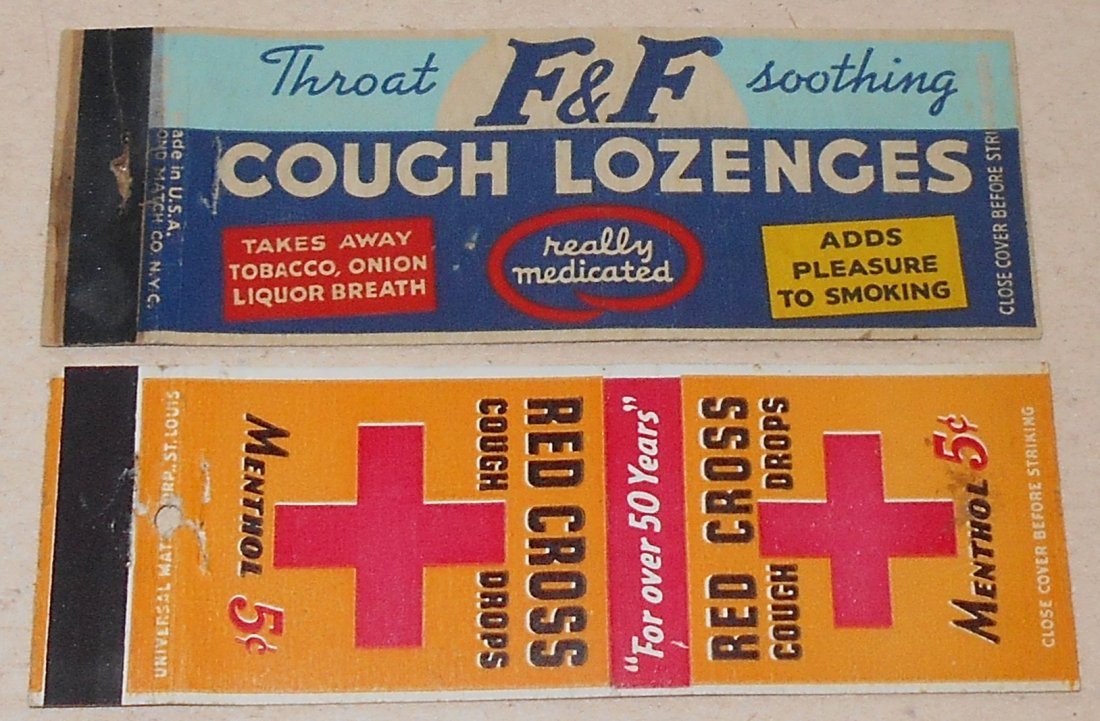 Matchbook Lot: Two matchbooks, no matches, writing on inside, see photos.