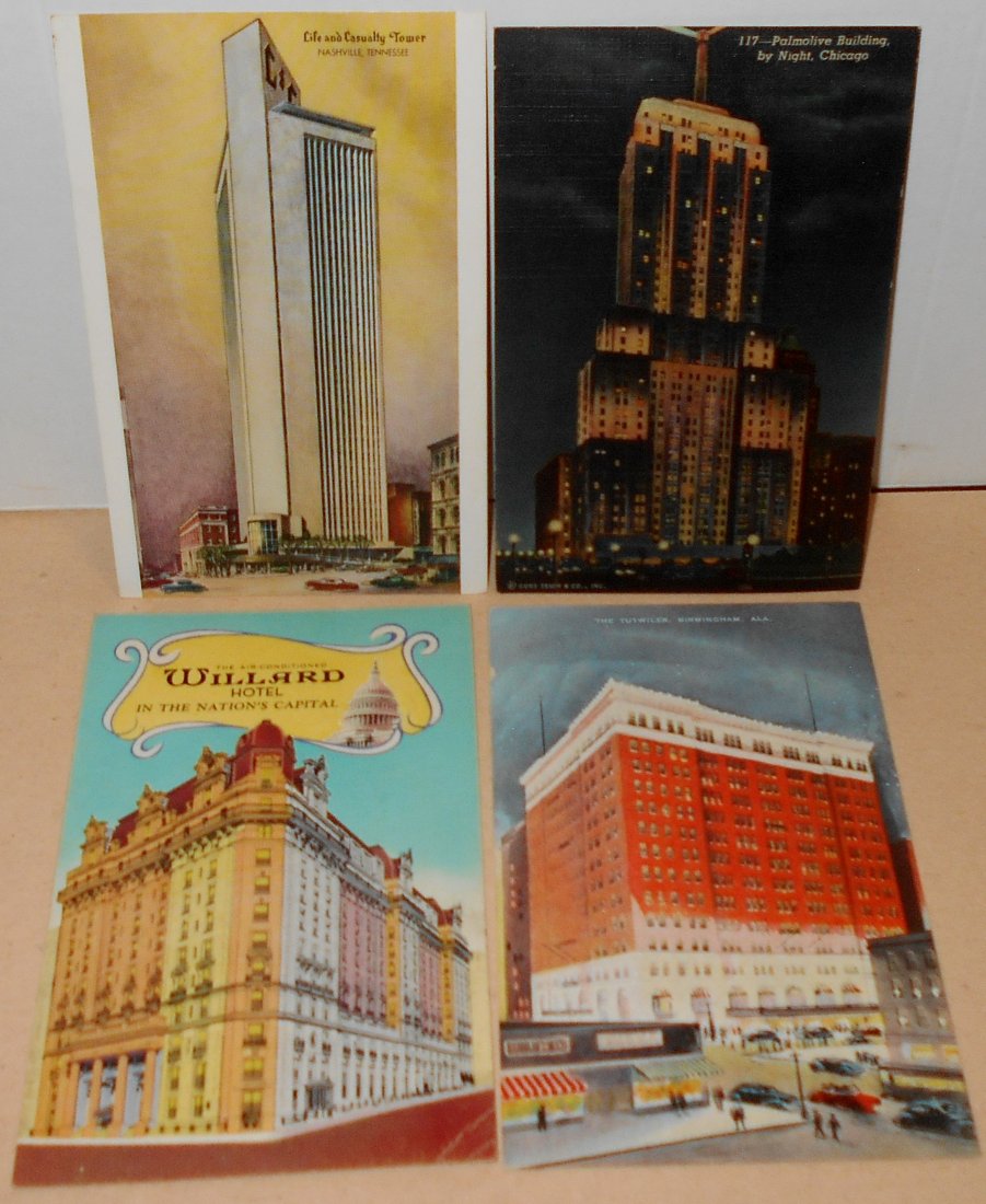Post Card Lot: Four different cards, not used, see photos.
