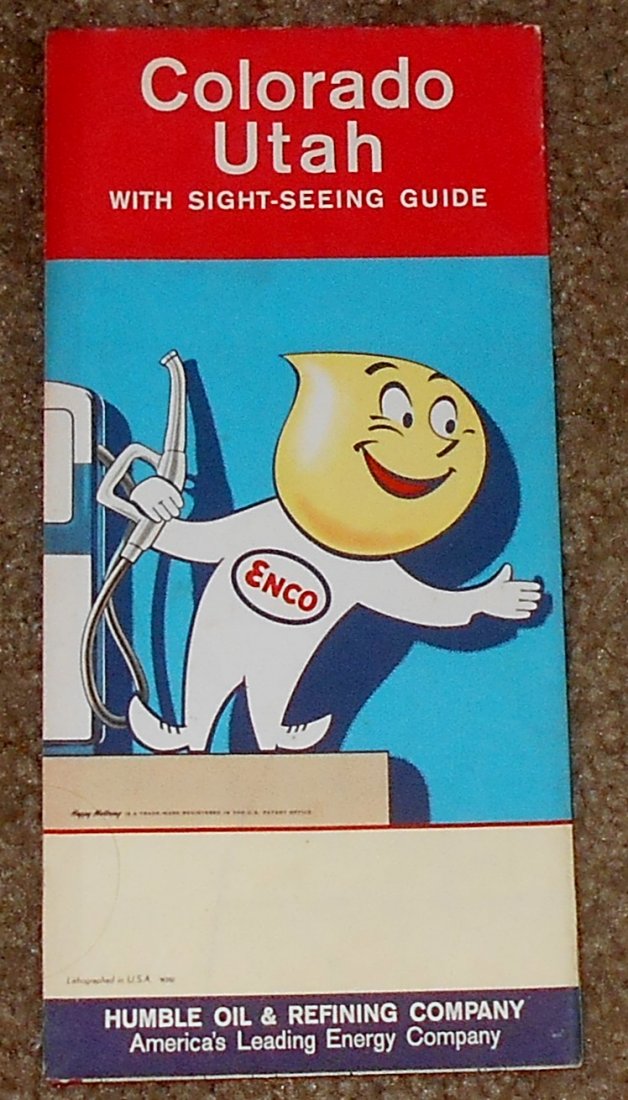 Enco Road Map: Colorado & Utah road map by Enco, see photos.