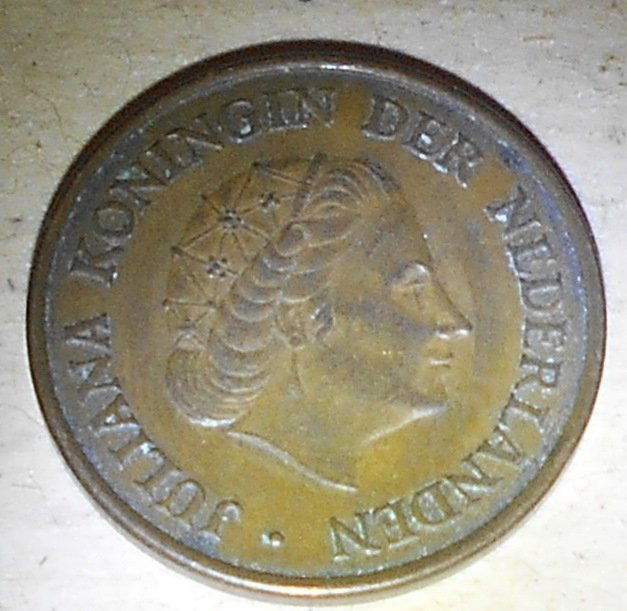 Juliana Koningin Der Nederlanden: 1964, 5 cent, see photos.