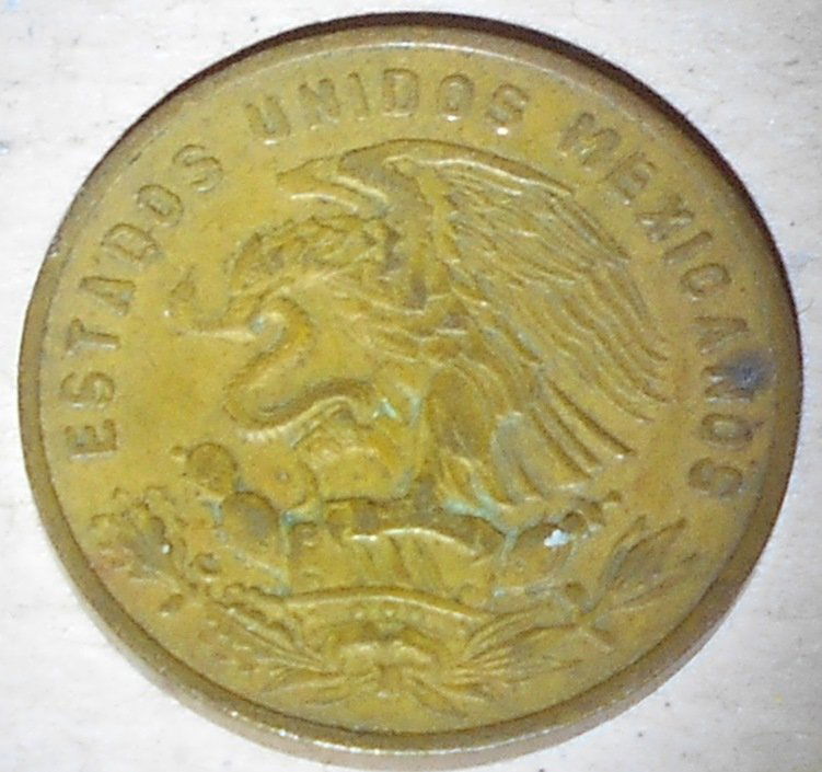 Estados Unidos Mexicanos: 20 centavos, 1967, see photos.