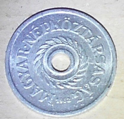 Magyar Nepkoztarsasag: 2 Filler, see photos.