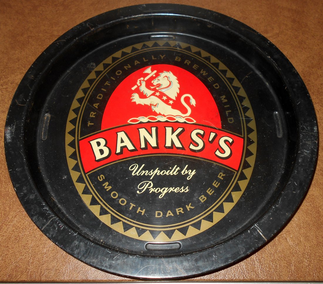 Bank's Beer Tray: Bank;s Dark beer Tray, see photos.