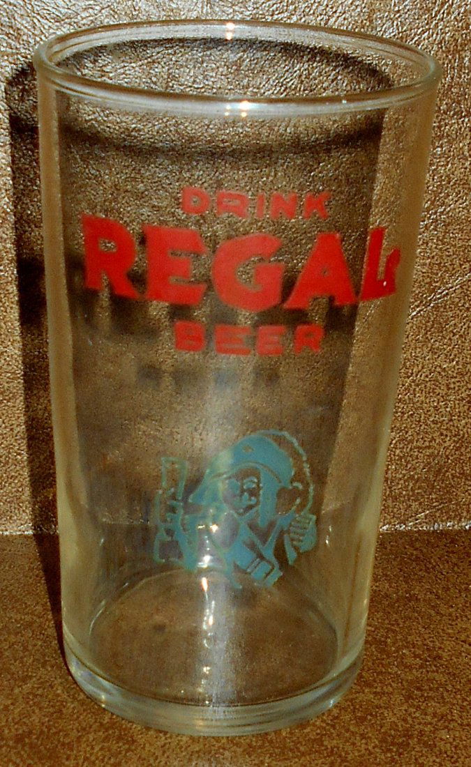 Regal Beer Glass: Beer glass, some paint is faded, see photos.