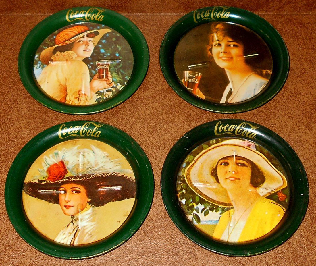 Coca-Cola Coasters: 1983 Coca-Cola coasters, {4}, see photos.