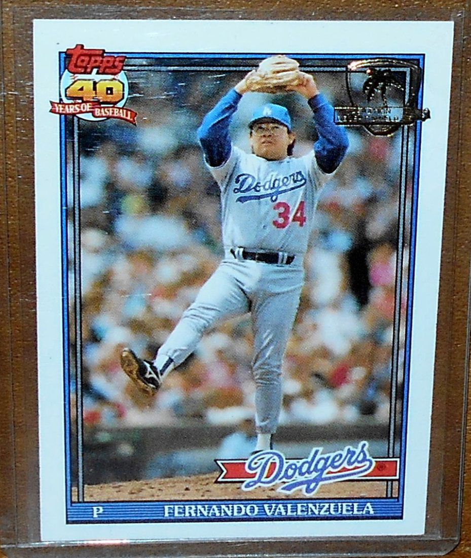 Fernando Valenzuela: 1991 Topps Desert Shield, #80, see photos.