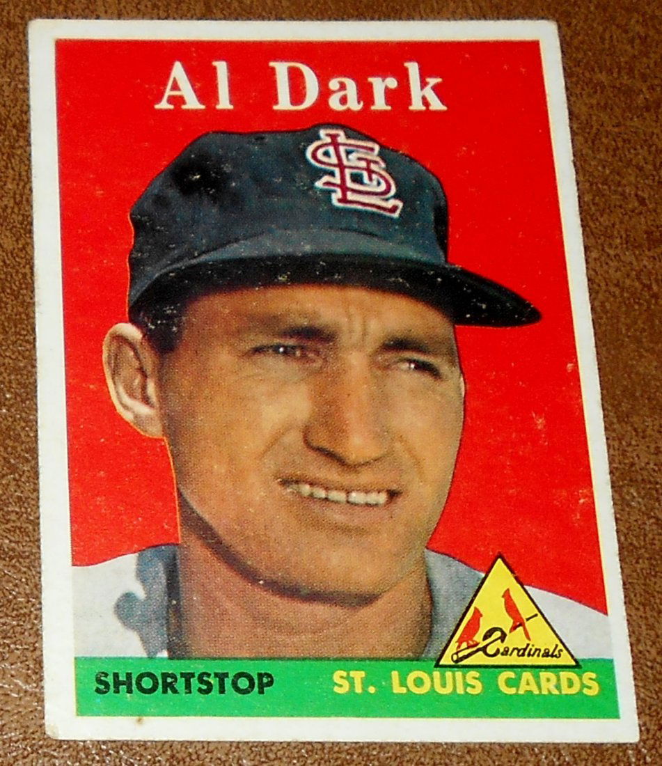 Al Dark: 1958 Topps, #125, see photos.