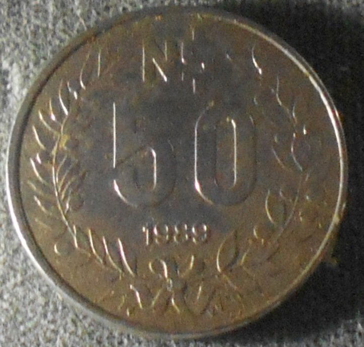 1989 50 N$: Republica Orirntal Del Uruguay, see photos.