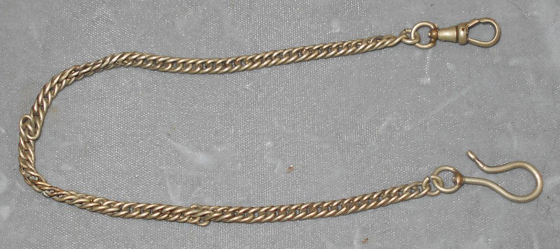 Watch Chain: Watch chain, has kinks, see photos.