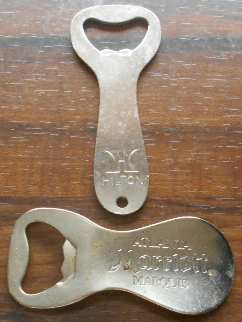 Bottle Opener Lot: Hilton and Atlanta Marriott Marque, see photos.