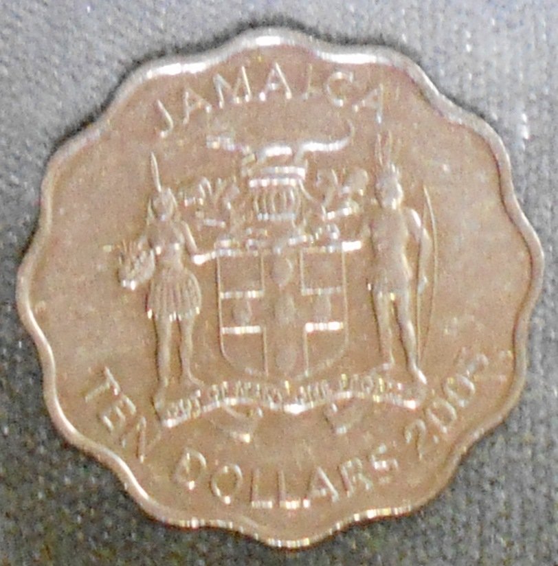 2005 Jamaica: Ten Dollars, see photos.