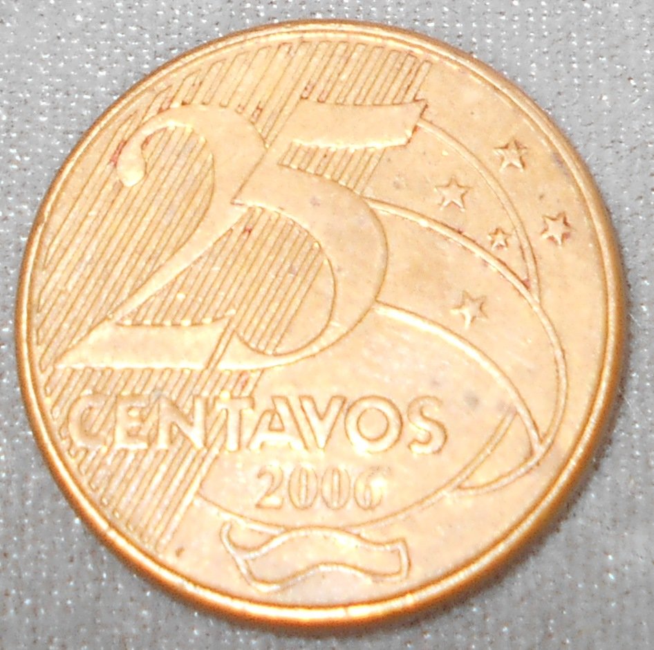 2006 25 Centavos: Brasil, see photos.