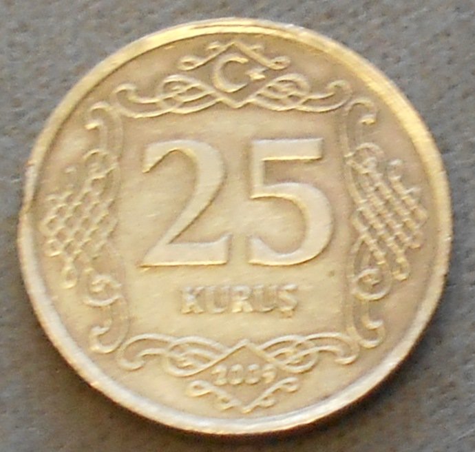 2009 25 Kurus: Turkiye Cumhuriyeti, see photos.