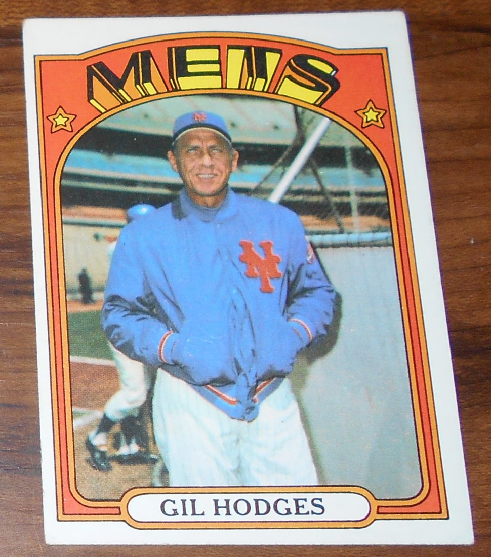 1972 Topps Baseball: Gil Hodges, #465, HOF'er, see photos.