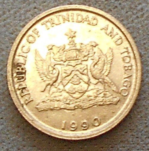 1990 Republic of Trinidad and Tobago: 10 cents, see photos.