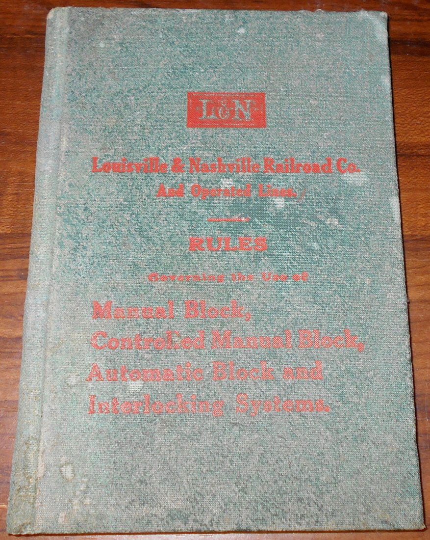 Louisville & Nashville Railroad Co.: Railroad book, some page damage, see photos.