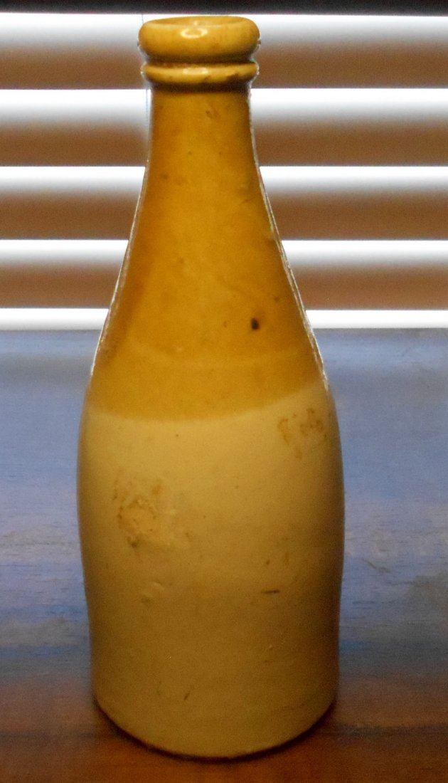 Stoneware Bottle: Crock beer or ale bottle, see photos.