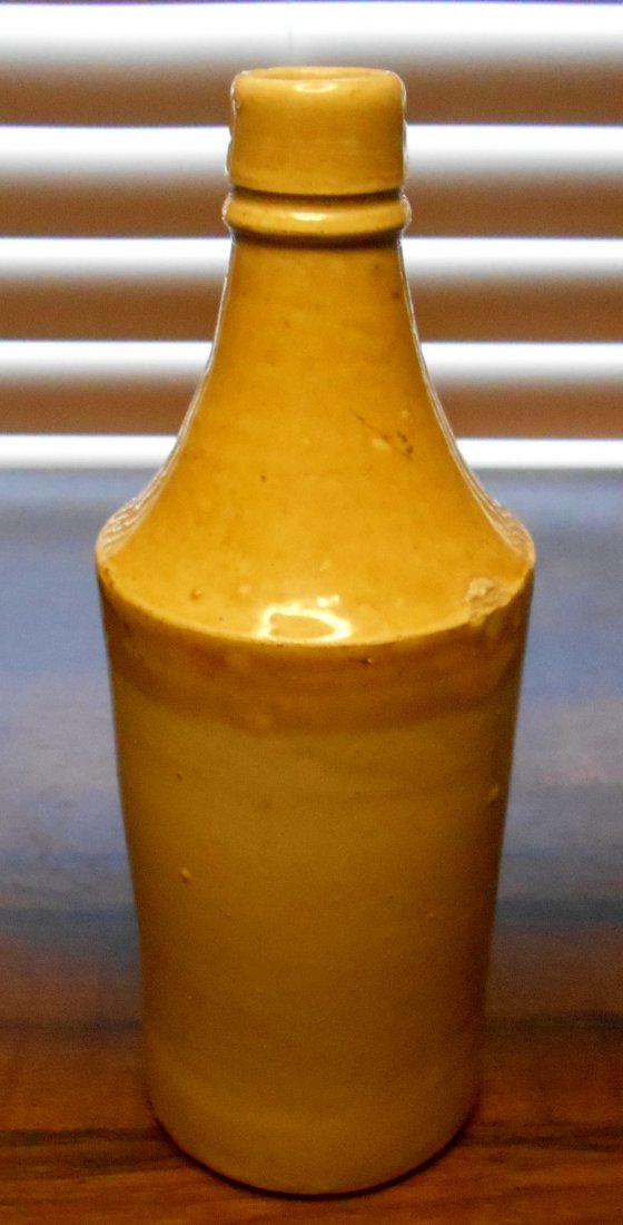 Stoneware Bottle: Crock beer or ale bottle, see photos.