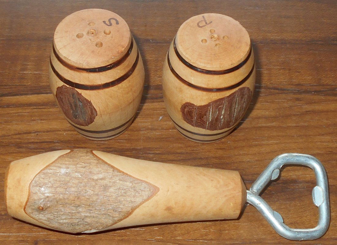 Bottle Opener, and Salt & Pepper: Picked up on vacation in Ridgecrest, N.C., see photos.