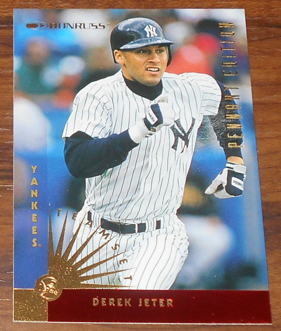 Derek Jeter: 1997 Donruss Pennent Edition, #123, see photos.