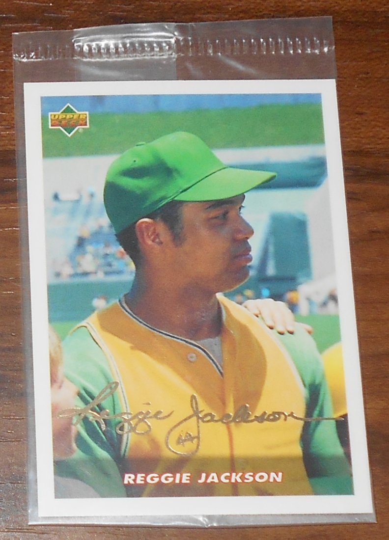 Reggie Jackson: 1995 Upper Deck, sealed pack, see photos.