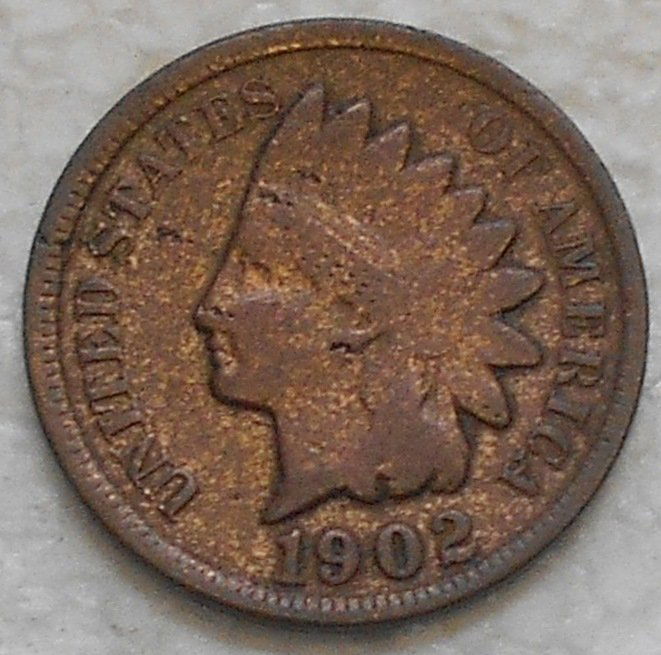 1902 Indian Cent: 1902 Indian Head cent, see photos.