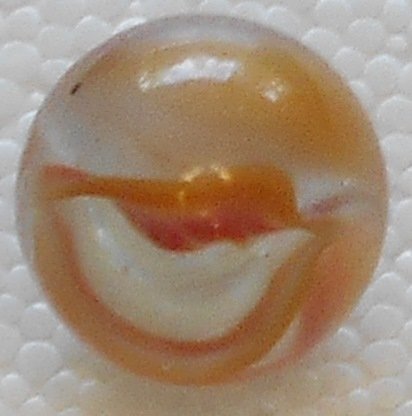 Reddish and White Marble: Nice three color marble, see photos.