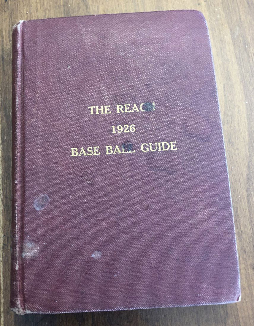 The Reach Baseball Guide: 1926 hard cover baseball guide, getting hard to find these, see photos.