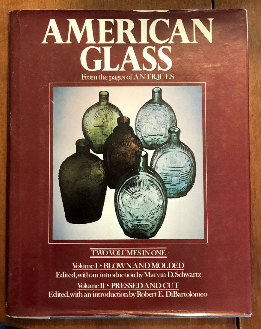 American Glass: Older coffee table book, has duct cover, see photos.