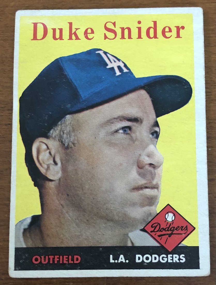 Duke Snider: 1958 Topps, #88, see photos.